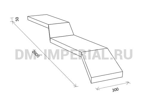 Оснащение детских садов, Мягкие модули, Развивающие мягкие модули Дорожка Зиг-Заг ММ-РМ-04.030