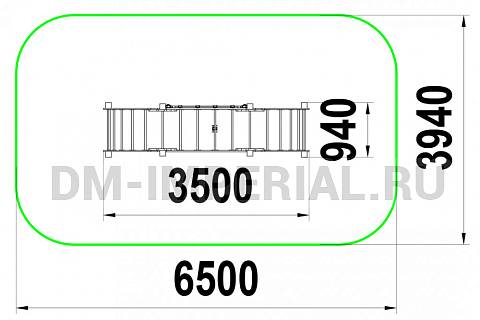 Уличное оборудование, Спортивное оборудование, Детский рукоход РУ 1.6 РУ 1.6