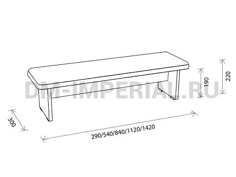 Оснащение детских садов, Мягкая мебель, Банкетка мягкая ММ-001