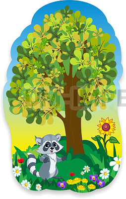 "Енотик под каштаном", резной стенд