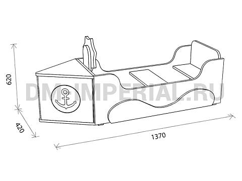 Оснащение детских садов, Игровая мебель, Катерок ИМ-050