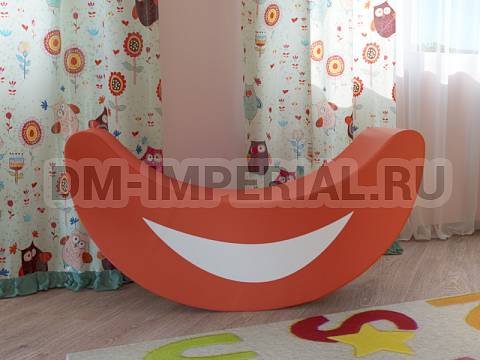 Оснащение детских садов, Мягкие модули, Качалка Смайлик ММ-КИ-020