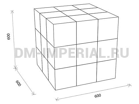 Оснащение детских садов, Мягкие модули, Мягкий конструктор Кубик Рубика ММ-МК-02.015
