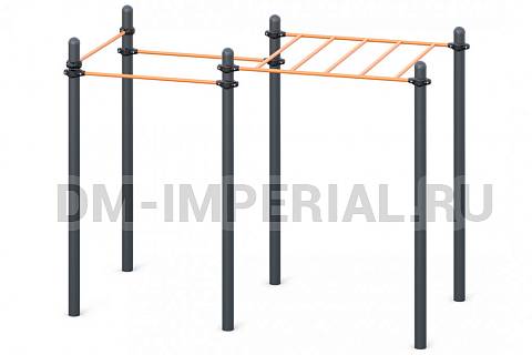 Уличное оборудование, Спортивное оборудование, Рукоход с турниками W-01-005 W-01-005