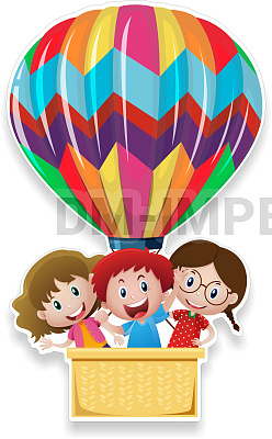 "Воздушный шар", резной стенд