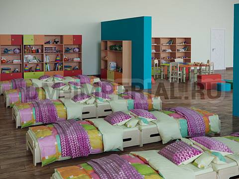 Оснащение детских садов, Столы, Стол Капелька (5 секций) на регулируемых ножках СТ-035-Ц