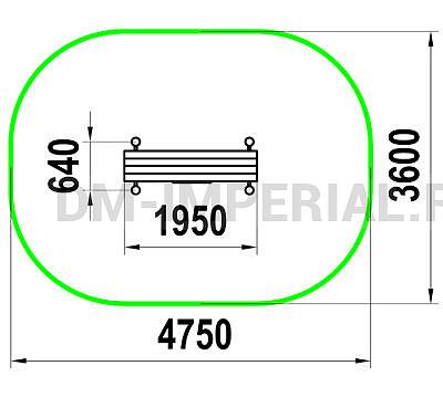 Уличное оборудование, Спортивное оборудование, Лавка для наклонов W-04-010 W-04-010