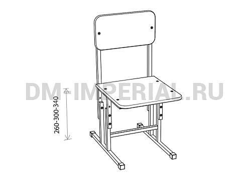 Оснащение детских садов, Стулья, Стул регулируемый на металлокаркасе, краска/краска С-020.02 Оснащение детских садов, Стулья, Стул регулируемый на металлокаркасе, краска/краска С-020.02