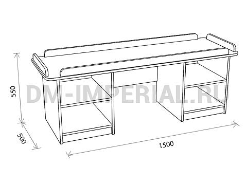 Оснащение детских садов, Игровая мебель, Стол дидактический ИМ-001