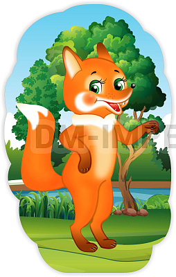 "Лиса", резной стенд