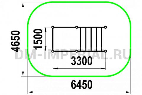 Уличное оборудование, Спортивное оборудование, Рукоход с турниками W-01-005 W-01-005