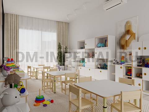 Оснащение детских садов, Шкафы, Стеллаж для хранения трехсекционный, разноуровневый, вар. 3, высота 1000 СХ-022