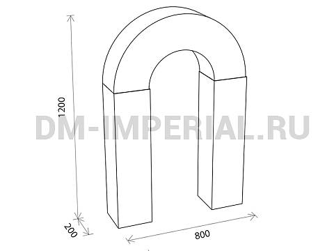 Оснащение детских садов, Мягкие модули, Мягкий конструктор Арка 1 ММ-МК-01.003