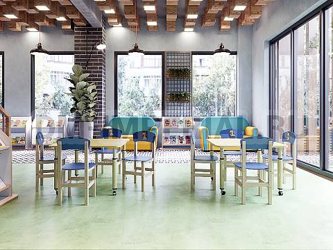 Оснащение детских садов, Стулья, Стул Крепыш, лак/краска, с рисунком С-001.02-Р Оснащение детских садов, Стулья, Стул Крепыш, лак/краска, с рисунком С-001.02-Р