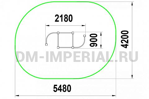 Уличное оборудование, Спортивное оборудование, Шведская стенка Завиток ШС-1.1 ШС 1.1