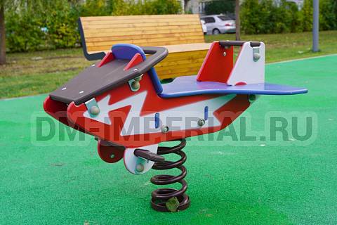 Уличное оборудование, Игровое оборудование, Качалка на пружине Самолет КА 1.9 КА 1.9