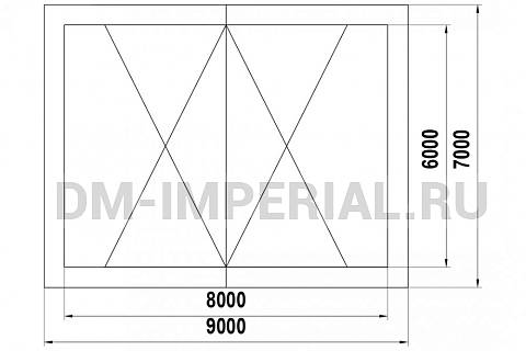 Уличное оборудование, Теневые навесы, Теневой навес двойной (48м2) ТН-2-8х6 ТН-2-8х6 Уличное оборудование, Теневые навесы, Теневой навес двойной (48м2) ТН-2-8х6 ТН-2-8х6