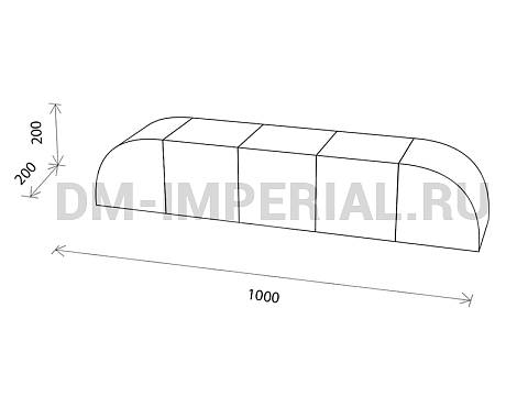 Оснащение детских садов, Мягкие модули, Мягкие игровые модули Гусеничка ММ-ИМ-01.001