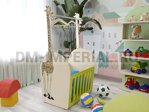 Оснащение детских садов, Детские уголки, Ящик для спорт-инвентаря Жираф ИМ-101