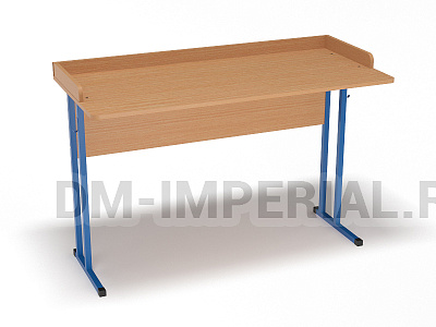 Стол лабораторный химии и биологии, с бортом, нерегулируемый на квадратной трубе