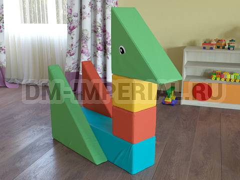 Оснащение детских садов, Мягкие модули, Мягкие игровые модули Лебедь ММ-ИМ-01.005