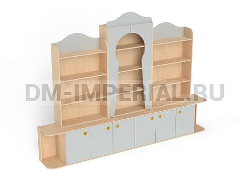Оснащение детских садов, Шкафы, Стенка Полина ШС-060