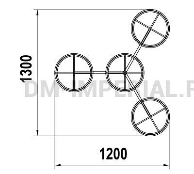 Уличное оборудование, Садово-парковое оборудование, Цветочница кашпо ЦК 1.2 ЦК 1.2