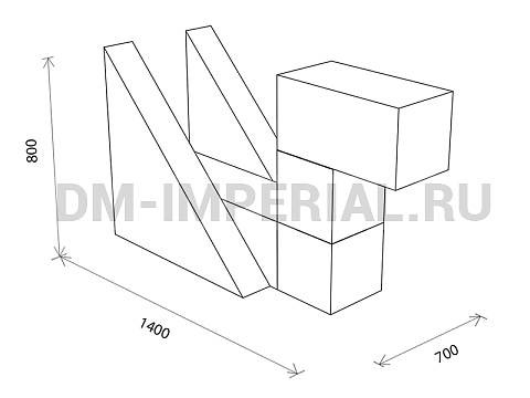 Оснащение детских садов, Мягкие модули, Мягкие игровые модули Уточка ММ-ИМ-01.010