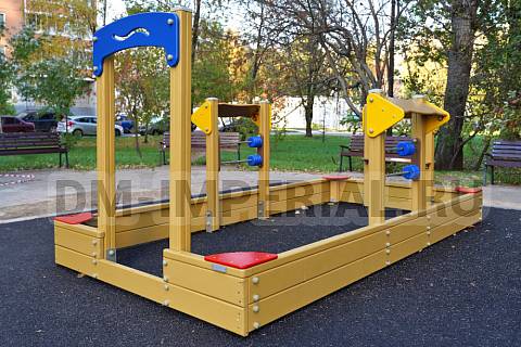 Уличное оборудование, Игровое оборудование, Детская песочница Дворик МФ 1.54 МФ 1.54