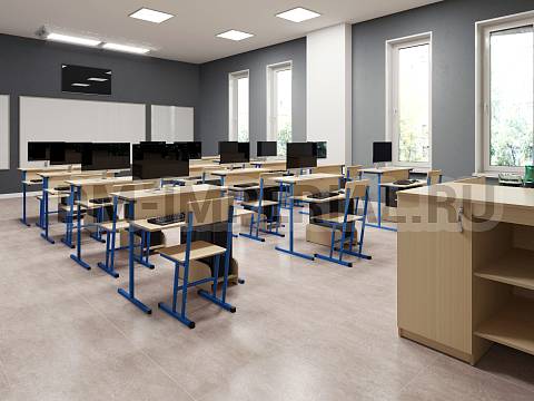 Оснащение школ, Мебель для специальных и компьютерных классов, Стол компьютерный ШМ-СК-001