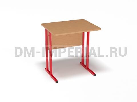 Оснащение школ, Школьные парты, Стол ученический 1-но местный нерегулируемый на квадратной трубе МШ-ШП-001.1