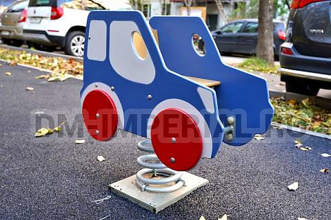 Уличное оборудование, Игровое оборудование, Качалка на пружине Джип КА 1.25 КА 1.25