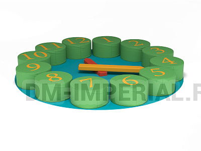 Развивающие мягкие модули Часики