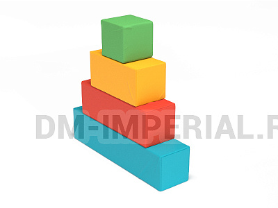 Развивающие мягкие модули Пирамидка