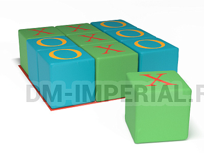 Развивающие мягкие модули Крестики-нолики