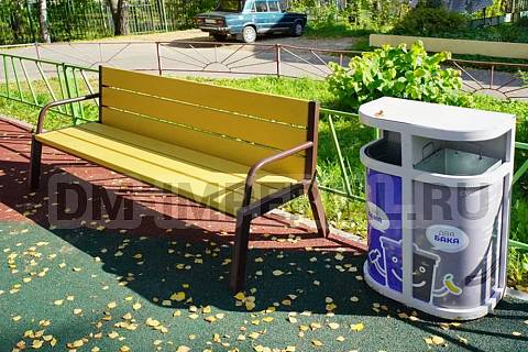 Уличное оборудование, Садово-парковое оборудование, Диван парковый Д 1.27 Д 1.26