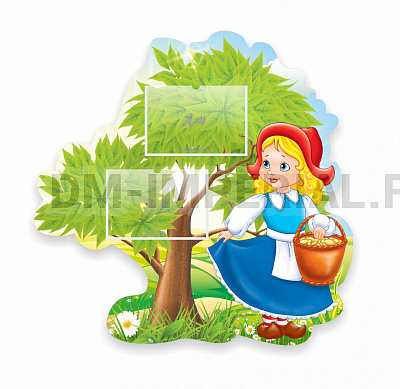 Красная шапочка, резной стенд