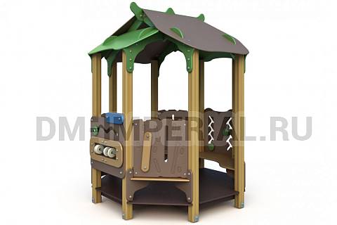 Уличное оборудование, Игровое оборудование, Детский игровой домик Ромашка МФ 1.40 МФ 1.40