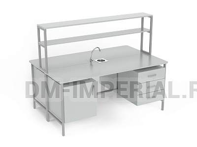 Стол препараторский островной с сантехникой, тип 2