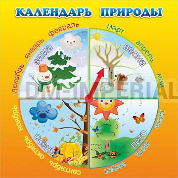 Информационные стенды, Оформление стендов для сада, Календарь природы ДС-0444 Информационные стенды, Оформление стендов для сада, Календарь природы ДС-0444