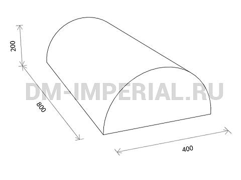 Оснащение детских садов, Мягкие модули, Мягкий модуль Полуцилиндр 11 ММ-ЭМ-08.011