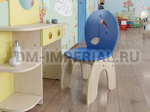 Оснащение детских садов, Стулья, Стул для актового зала, лак/краска С-046.02