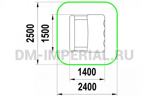 Уличное оборудование, Игровое оборудование, Детская песочница Хижина МФ 1.71 МФ 1.71