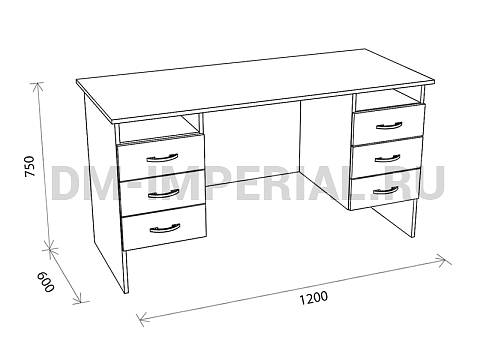 Офисная мебель, Столы офисные, Стол офисный С 1.10 СО-1.10