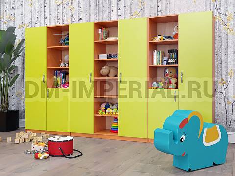 Оснащение детских садов, Шкафы, Стенка для кабинета 1 ШС-061 Оснащение детских садов, Шкафы, Стенка для кабинета 1 ШС-061