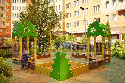 Уличное оборудование, Игровое оборудование, Детская песочница Лес МФ 1.110 МФ 1.110