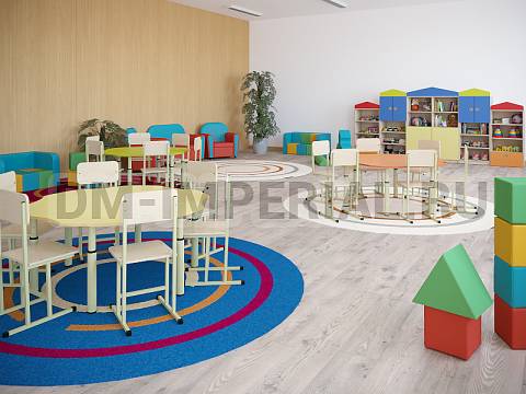 Оснащение детских садов, Стулья, Стул на металлокаркасе, краска/лак С-016.01