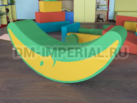 Оснащение детских садов, Мягкие модули, Качалка Месяц ММ-КИ-019