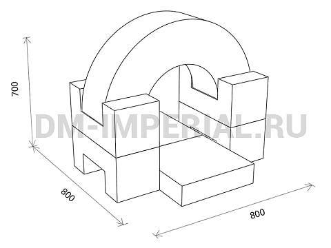 Оснащение детских садов, Мягкие модули, Мягкие спортивные модули Набор 6 ММ-СМ-02.009