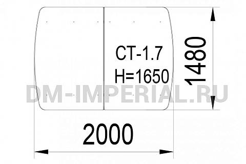 Уличное оборудование, Садово-парковое оборудование, Стол парковый СТ 1.7 СТ 1.7